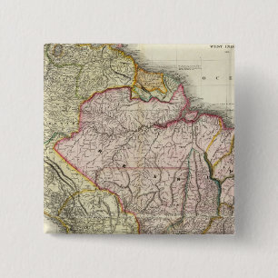 Composite South America, West Indies 15 Cm Square Badge