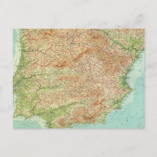 Composite Spain, Portugal Postcard