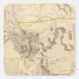 Composite Western United States Square Sticker