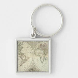 Composite World or terraqueous globe Key Ring