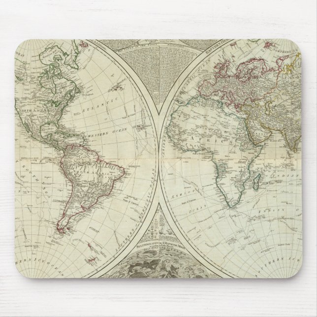 Composite World or terraqueous globe Mouse Mat (Front)