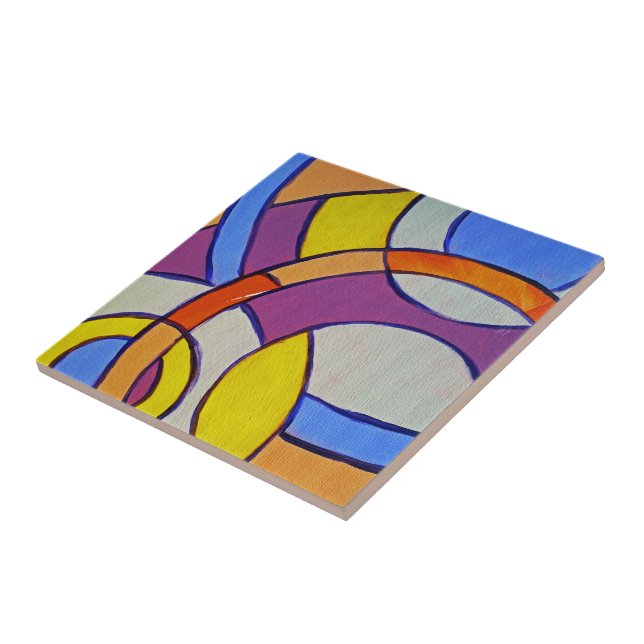 Composition #14 by Michael Moffa Tile (Side)