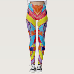 Composition #15 by Michael Moffa Leggings
