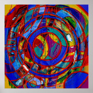 Composition #17 by Michael Moffa Poster