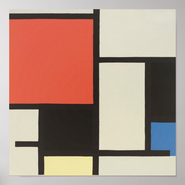 Composition 1921 Print Piet Mondrian Abstract Art  (Front)