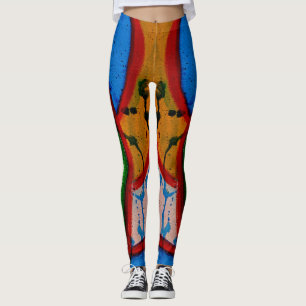 Composition #20A by Michael Moffa Leggings