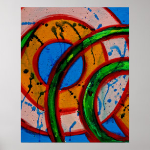 Composition #20A by Michael Moffa Poster