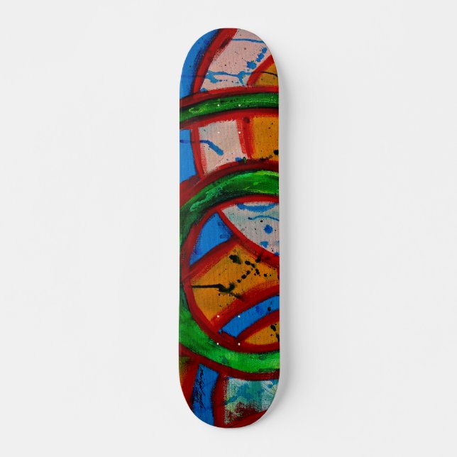 Composition #20D by Michael Moffa Skateboard (Front)