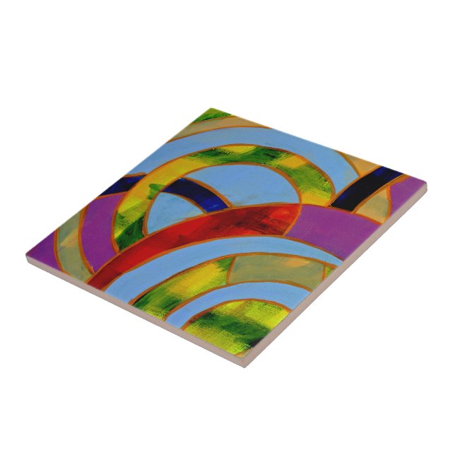 Composition #21A by Michael Moffa Tile (Side)