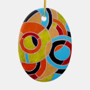 Composition #22 by Michael Moffa Ceramic Tree Decoration