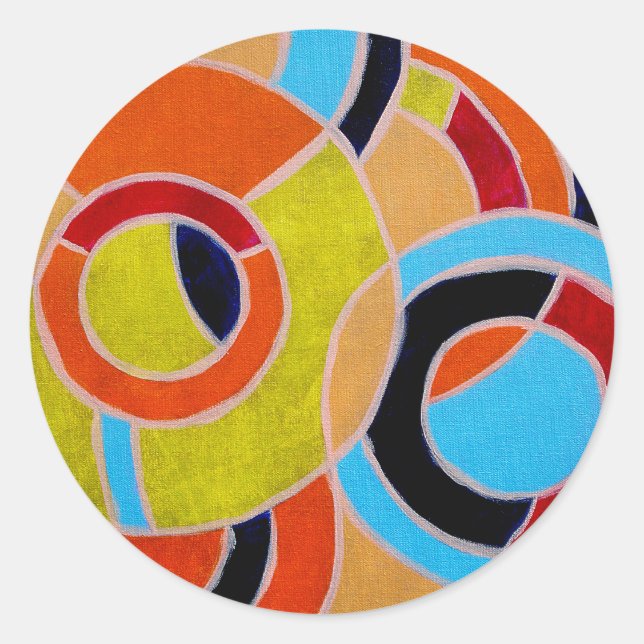 Composition #22 by Michael Moffa Classic Round Sticker (Front)