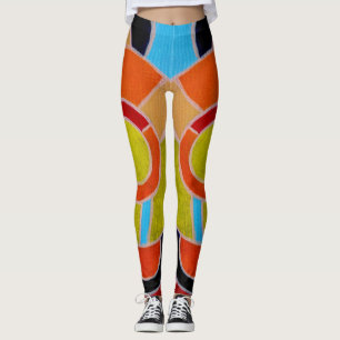 Composition #22 by Michael Moffa Leggings