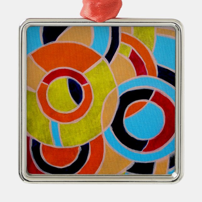 Composition #22 by Michael Moffa Metal Tree Decoration (Front)