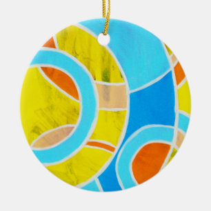 Composition #23 by Michael Moffa Ceramic Tree Decoration