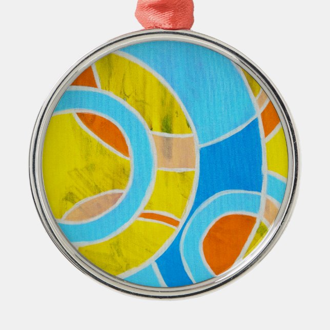 Composition #23 by Michael Moffa Metal Tree Decoration (Front)