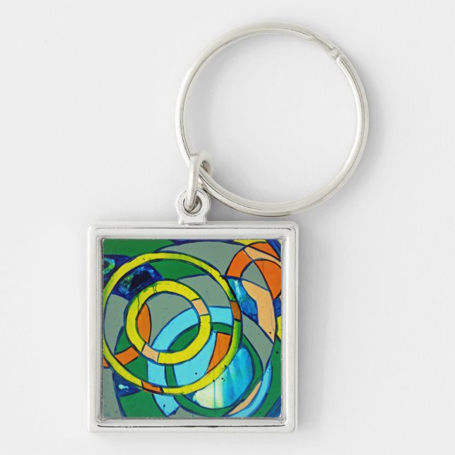 Composition #26 by Michael Moffa Key Ring (Front)