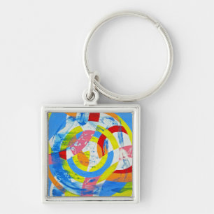 Composition #2 by Michael Moffa Key Ring