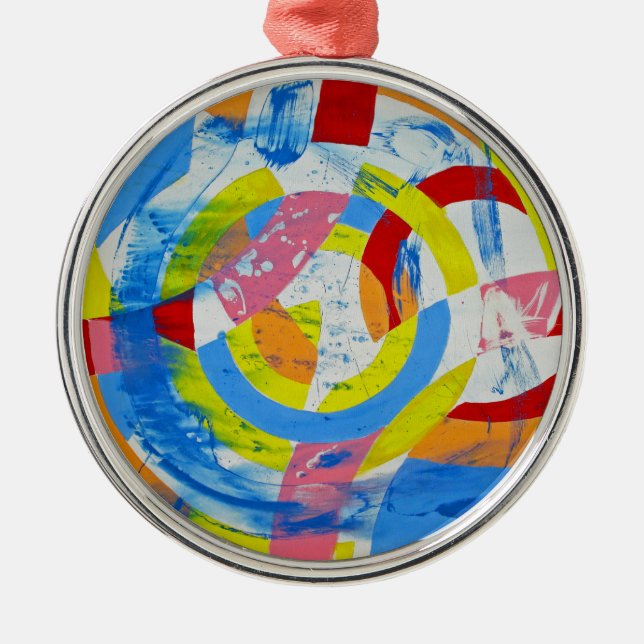 Composition #2 by Michael Moffa Metal Tree Decoration (Front)