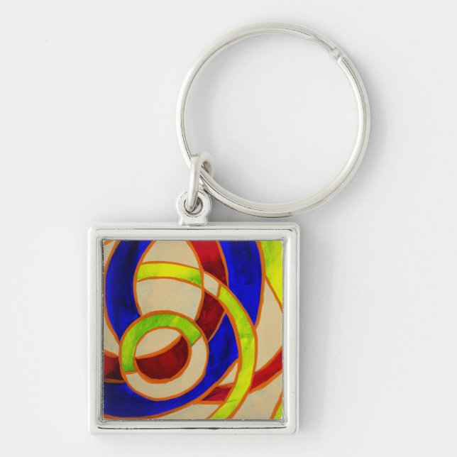 Composition #31 by Michael Moffa Key Ring (Front)
