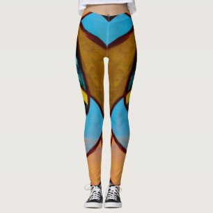 Composition #8 by Michael Moffa Leggings