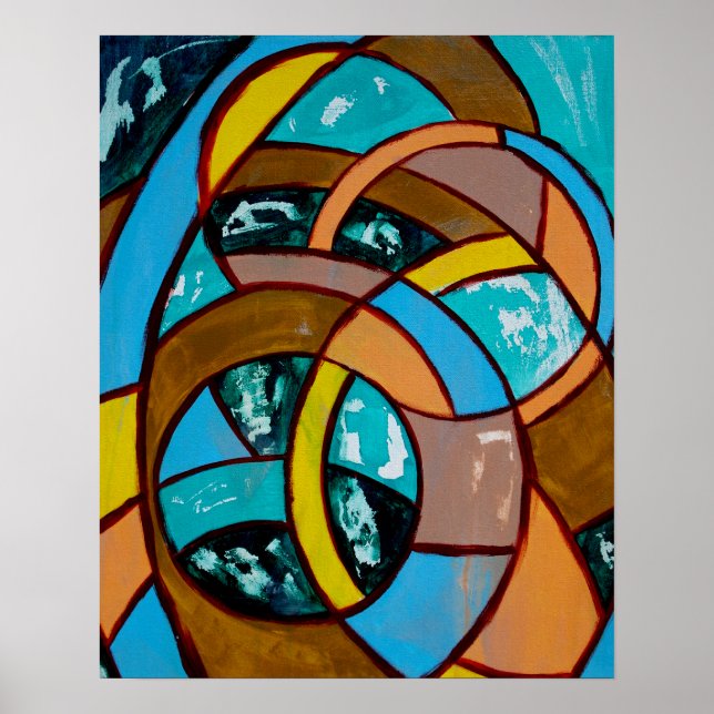 Composition #8 by Michael Moffa Poster (Front)