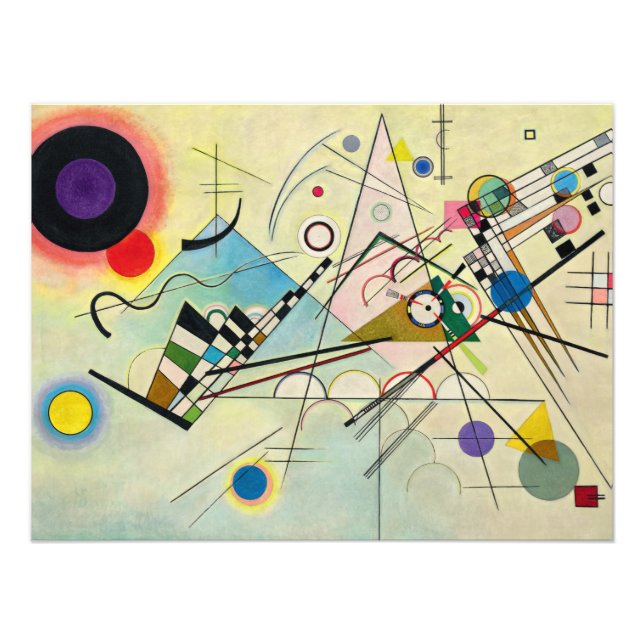 Composition 8 by Wassily Kandinsky Photo Print (Front)