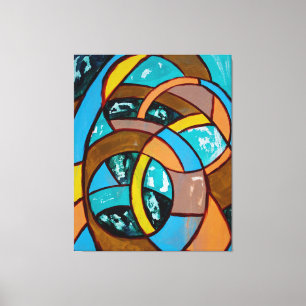 Composition #8 Trio by Michael Moffa Canvas Print