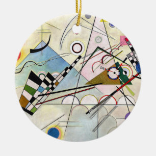 Composition 8 Wassily Kandinsky Ceramic Tree Decoration