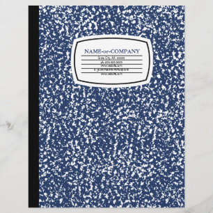 composition book custom letterhead