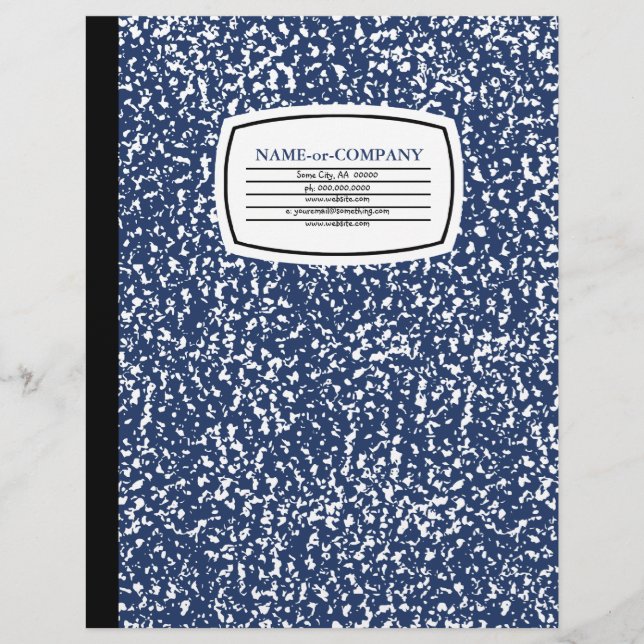 composition book custom letterhead (Front)