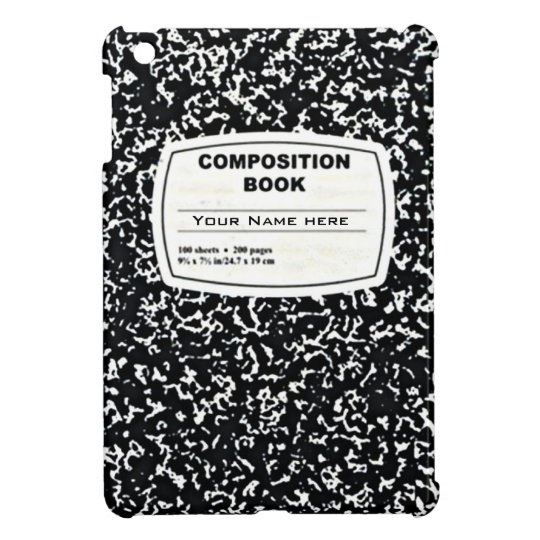 Composition Book iPad Mini Case Zazzle.co.uk