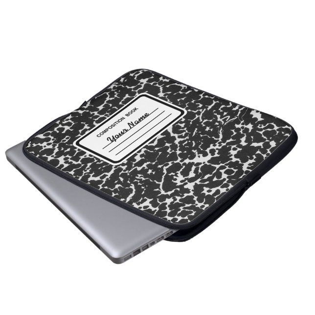 Composition Book Laptop Sleeve (Front Bottom)