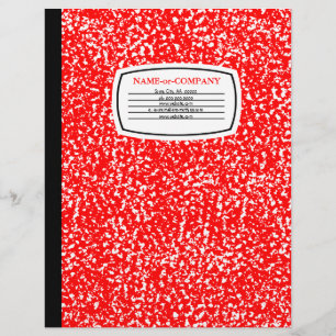 composition book letterhead