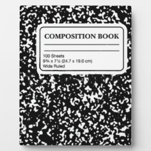 Composition Book Plaque