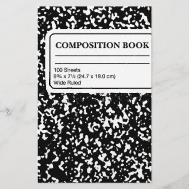 Composition Book Stationery (Front)