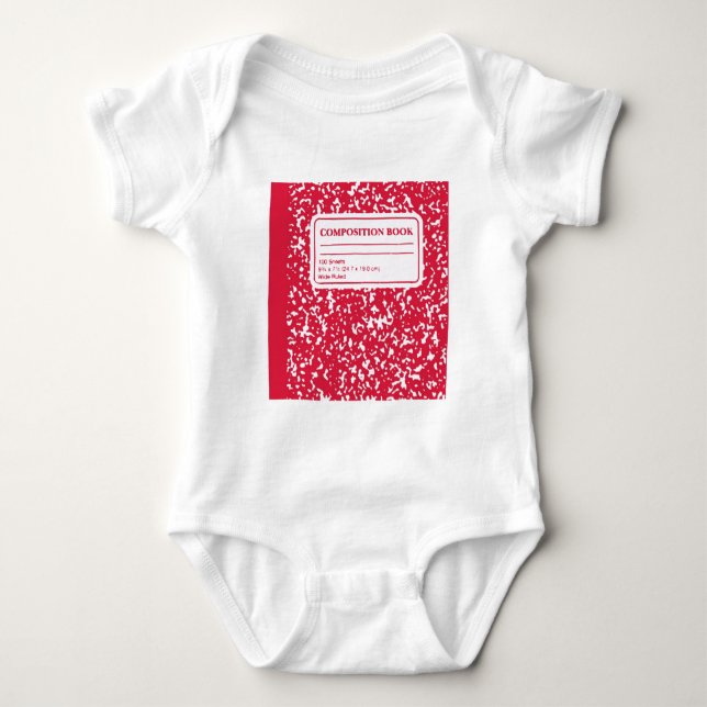 Composition Book/Student-Teacher Baby Bodysuit (Front)