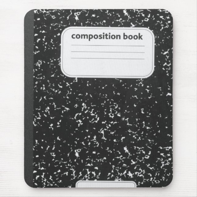 Composition Book Student Teacher Mouse Mat (Front)