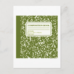 Composition Book/Student-Teacher Postcard