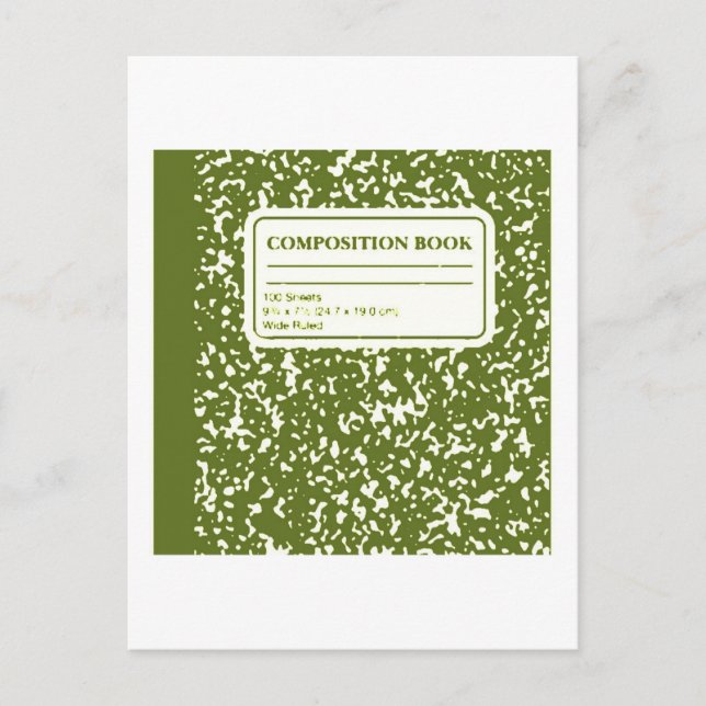 Composition Book/Student-Teacher Postcard (Front)