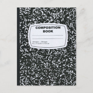 Composition Book Student Teacher Postcard