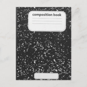 Composition Book Student Teacher Postcard