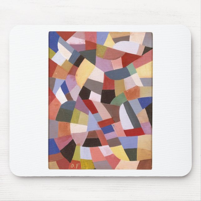 Composition by Otto Freundlich Mouse Mat (Front)