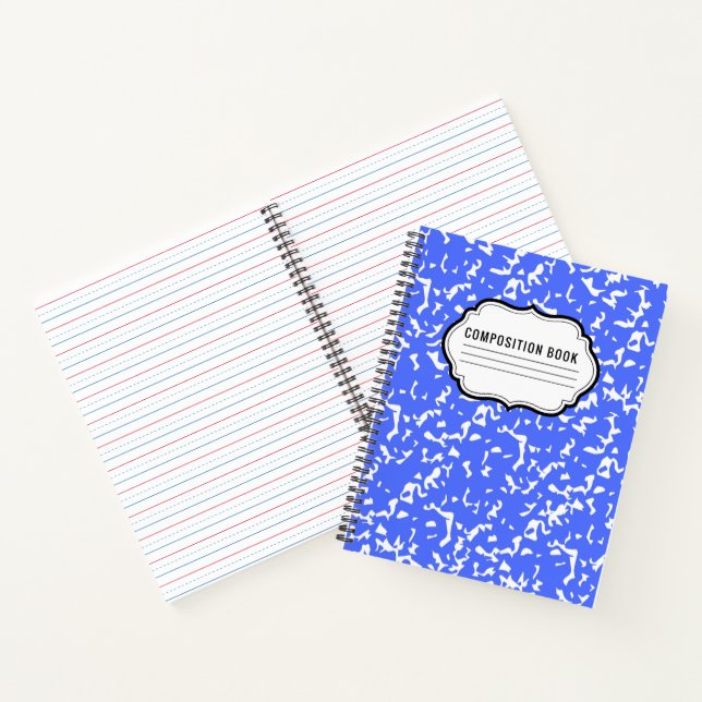 Composition Classic Pattern Spiral Notebook (Inside)