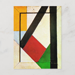 Composition, famous artwork by Theo van Doesburg Postcard