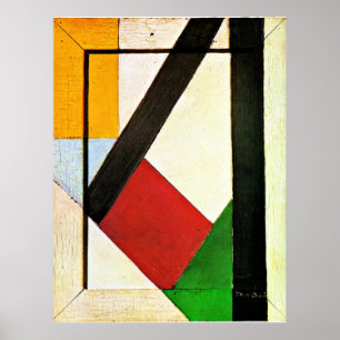 Composition, famous artwork by Theo van Doesburg Poster