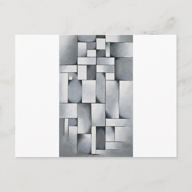 Composition in grey by Theo van Doesburg Postcard (Front)
