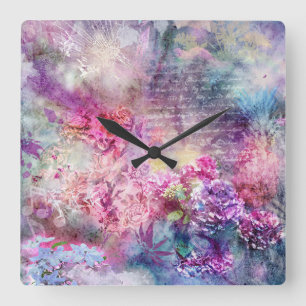 Composition in Pastel Wall Clock
