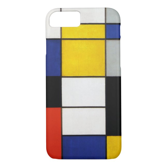 Composition, Mondrian Case-Mate iPhone Case (Back)