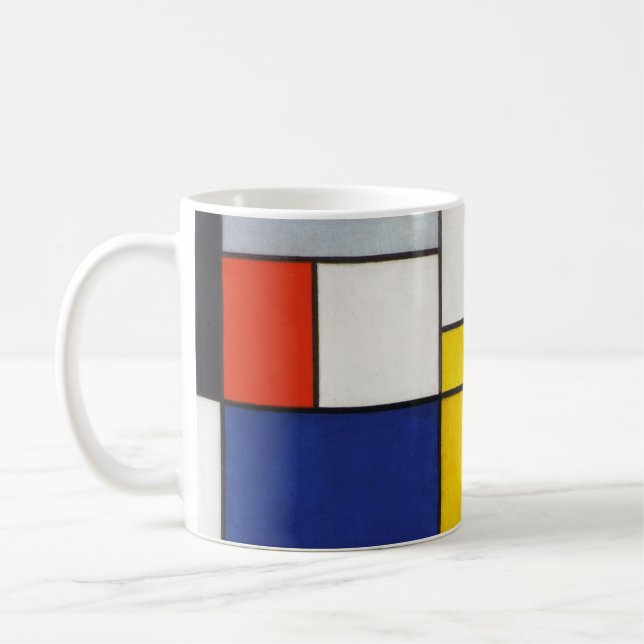 Composition, Mondrian Coffee Mug (Left)