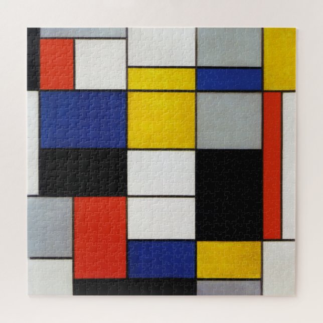 Composition, Mondrian Jigsaw Puzzle (Horizontal)